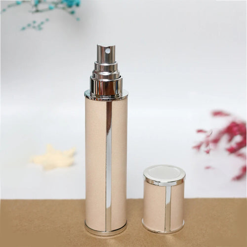 10Ml Luxury Leather Wrapped Glass Perfume Spray Bottle, Portable Mini Refillable Perfume Atomizer, Bpa-Free Cosmetic Container
