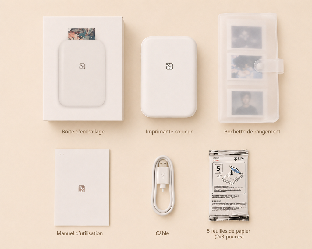Memory Maker™ Mini Imprimante Photo Portable - Souvenirs Instantanés Bluetooth