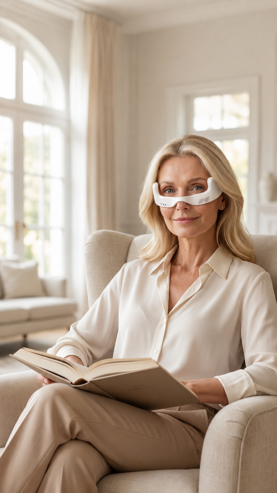 Premium Eye Massager Glasses™ – EMS + Red LED Phototherapy | Instant Relaxation